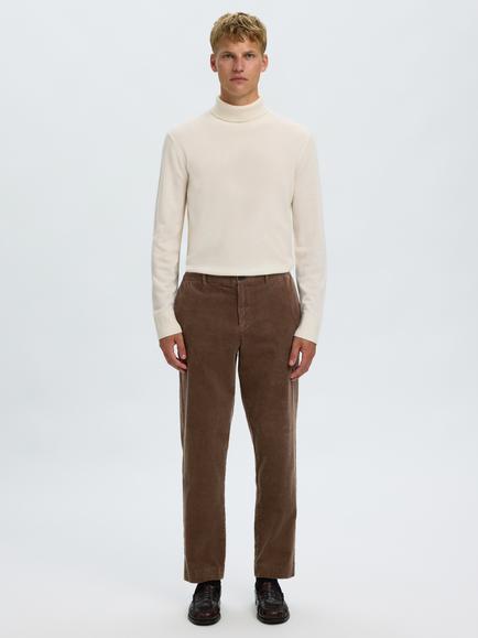Selected Cotton Rich Corduroy Chinos, Chocolate Chip, Chocolate Chip