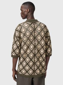 AllSaints Morena Cotton Blend Cardigan, Green - view 2, Green