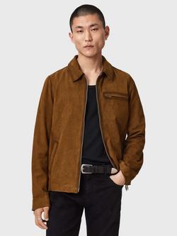 AllSaints Ashwood Suede Jacket, Brown, Brown