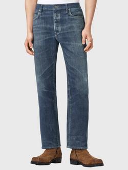 AllSaints Bead Slim Fit Jeans, Blue, Blue