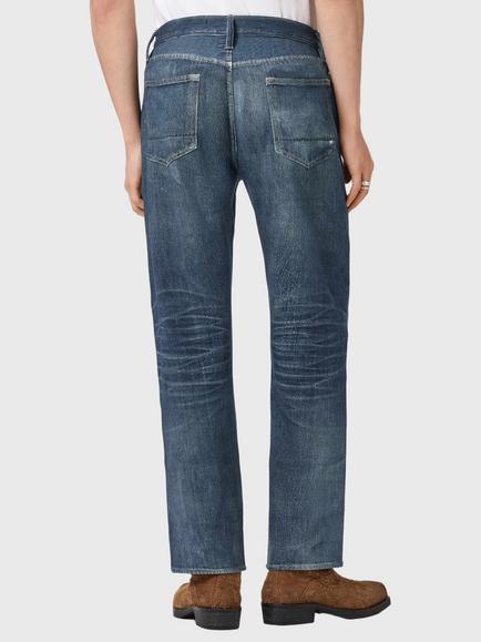 AllSaints Bead Slim Fit Jeans, Blue - view 2, Blue