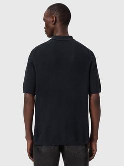 AllSaints Aspen Regular Fit Polo Shirt - view 2, Blue