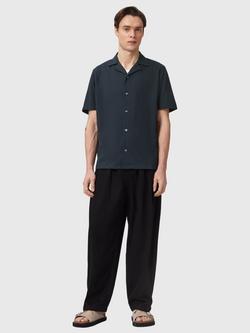 AllSaints Hudson Cotton Loose Fit Shirt - view 2, Agate