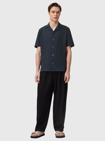 AllSaints Hudson Cotton Loose Fit Shirt - view 2, Agate