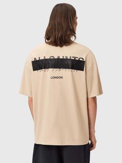 AllSaints Redact Short Sleeve T-Shirt - view 2, Sunset Brown