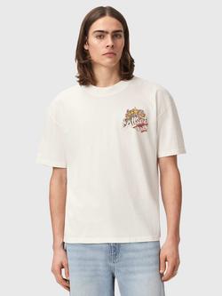 AllSaints Roque Graphic T-Shirt, Chalk White, Chalk White