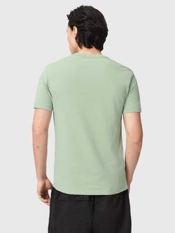 AllSaints Brace Crew Cotton T-Shirt - view 2, Green Mid