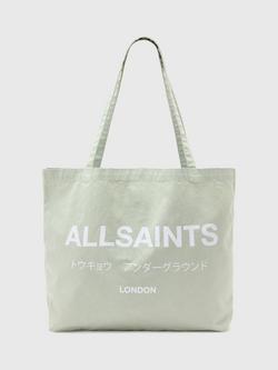 AllSaints Underground Tote Bag, Powdered Green