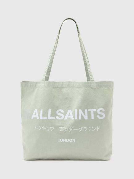 AllSaints Underground Tote Bag, Powdered Green