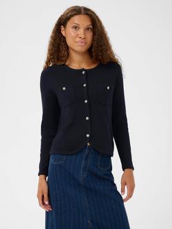 Saint Tropez Lecia Button Pocket Cardigan containing LENZING™ ECOVERO™ Viscose, Night Sky, Night Sky