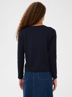 Saint Tropez Lecia Button Pocket Cardigan containing LENZING™ ECOVERO™ Viscose, Night Sky - view 2, Night Sky