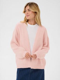 Saint Tropez Ottoline Open Neck Cardigan, Pearl Blush Melange