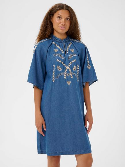 Saint Tropez Onaya Denim Dress, Medium Blue, Medium Blue