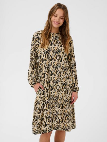 Saint Tropez Osina Abstract Animal Print Dress containing LENZING™ ECOVERO™ Viscose, Tannin, Tannin