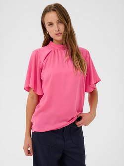 Saint Tropez Aileen Flare Sleeve Top, Honeysuckle