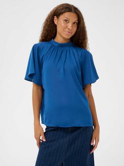Saint Tropez Aileen Flare Sleeve Top, Navy Peony