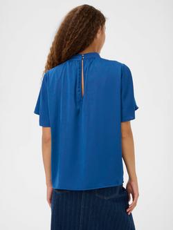 Saint Tropez Aileen Flare Sleeve Top - view 2, Navy Peony