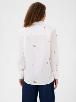 Saint Tropez Olberta Mixed Print Long Sleeve Shirt, Bright White - view 2, Bright White