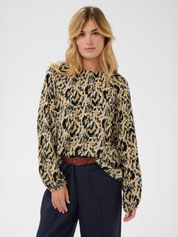 Saint Tropez Osina Abstract Animal Print Top containing LENZING™ ECOVERO™ Viscose, Tannin, Tannin
