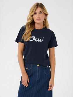 Saint Tropez Odine Oui Graphic T-Shirt, Night Sky