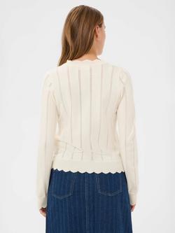 Saint Tropez Obette Pointelle Knit Jumper containing LENZING™ ECOVERO™ Viscose - view 2, Seedpearl