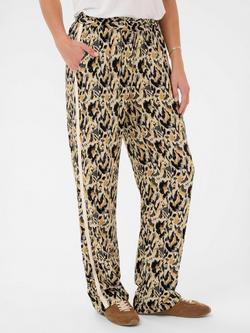 Saint Tropez Osina Blurred Animal Print Trousers containing LENZING™ ECOVERO™ Viscose, Tannin, Tannin