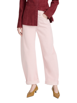FRAME The Bubble High Rise Barrel Leg Ankle Jeans, Taffy - view 2, Taffy