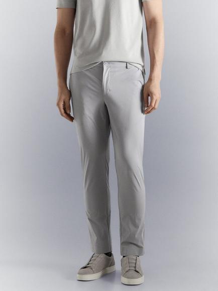 Mango Slim Fit Chinos, Ice, Ice