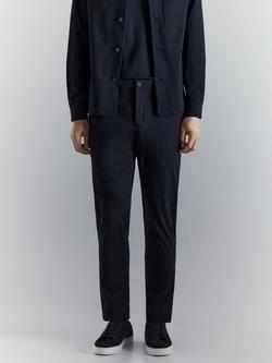 Mango Slim Fit Suit Trousers, Navy, Navy