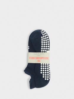 Sweaty Betty Reformer Gripper Trainer Socks, Pack of 2, Navy Blue/White - view 2, Navy Blue/White