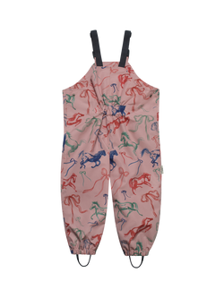Töastie X Valentina Karnoubi Kids' Waterproof Dungarees, Horses And Ribbons - view 2, Horses And Ribbons