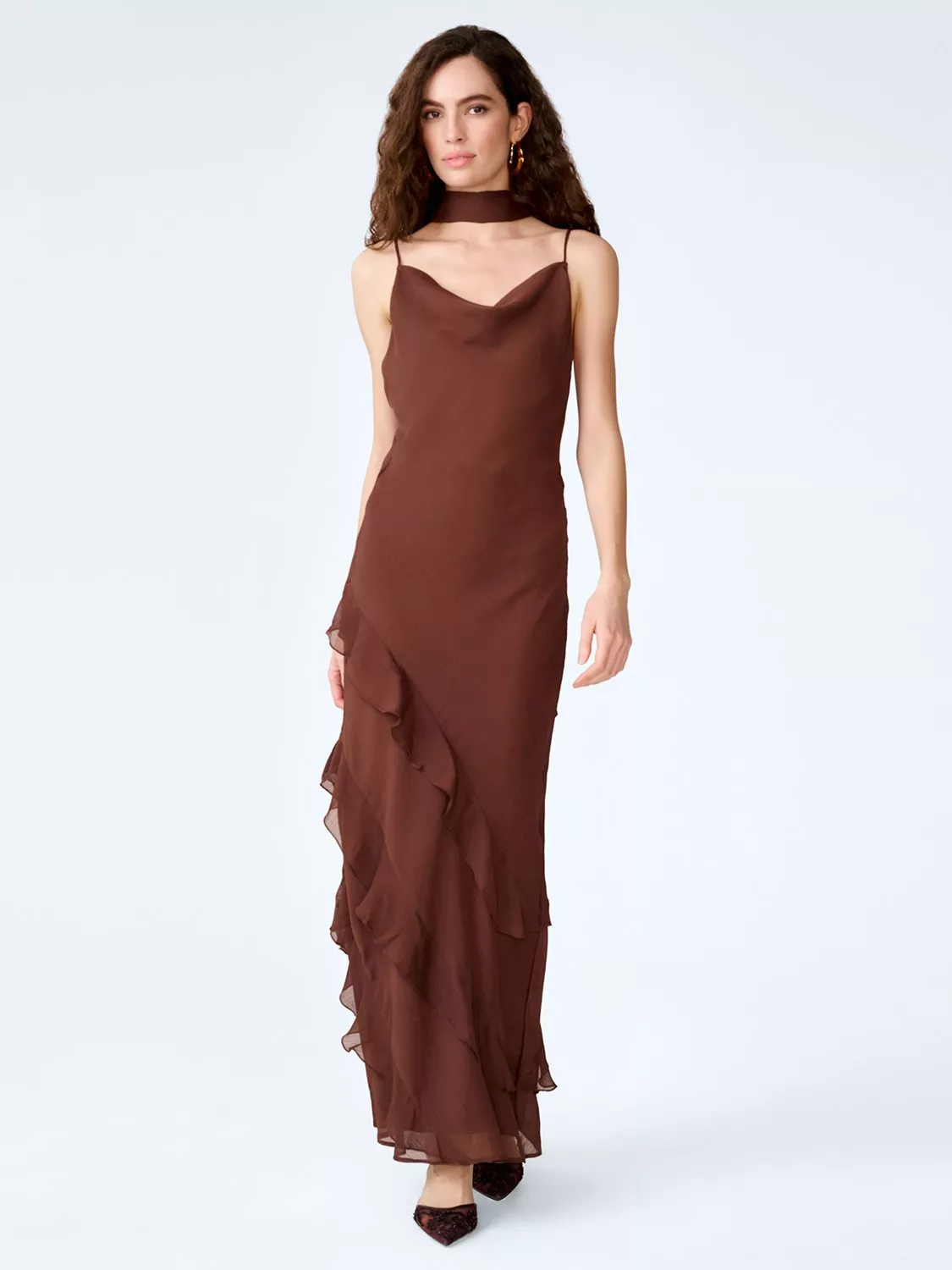 Women's Dresses - Brown, Ruffle | John Lewis & Partners