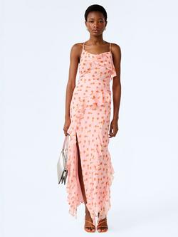 OMNES Thora Abstract Ditsy Floral Dress, Pink Multi, Pink Multi