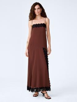 OMNES Thea Dress, Chocolate/Black, Chocolate/Black