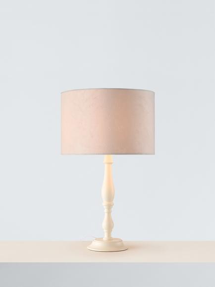 John Lewis Velvet Drum Lampshade, Marshmallow