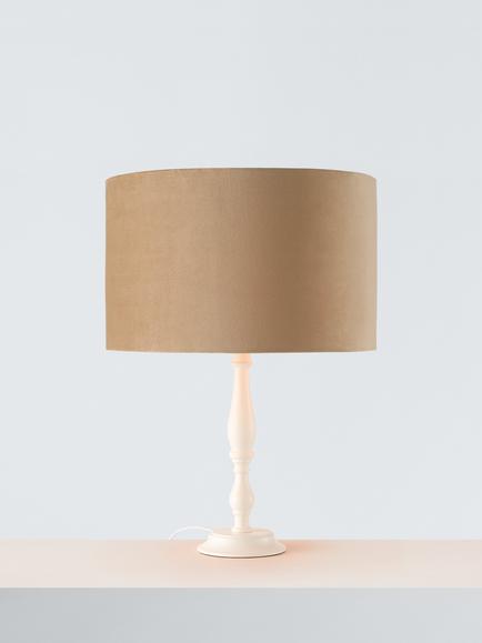 John Lewis Velvet Drum Lampshade, Soft Gold