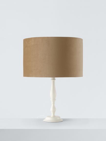 John Lewis Velvet Drum Lampshade - view 2, Soft Gold