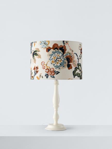 John Lewis Taruni Floral Drum Lampshade, Multi - view 2, Multi