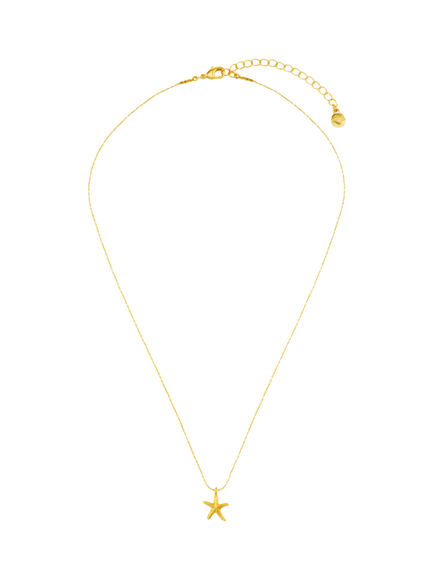Orelia Fine Starfish Collar Necklace, Gold - view 2, Gold