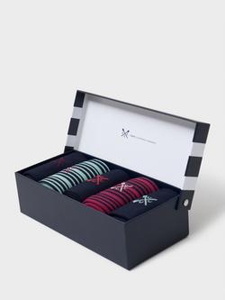 Crew Clothing Stripe & Colour Block Crew Socks, Pack of 5, Multi Black - view 2, Multi Black