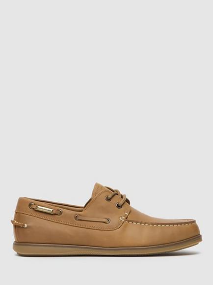 Rodd & Gunn Boardwalk Leather Boat Shoes, Birch