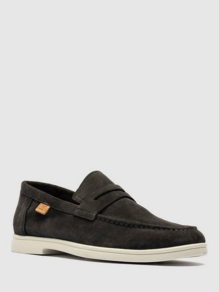 Rodd & Gunn Marsden Bay Suede Loafers - view 2, Steel Blue