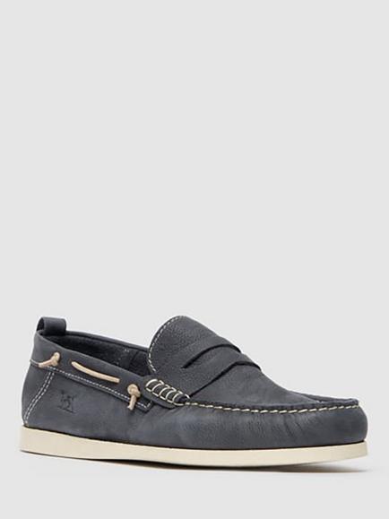 Rodd & Gunn Leather Victoria Loafers - view 2, Navy