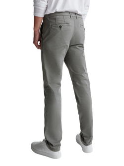 Benetton Cotton Slim Fit Chinos - view 2, Grey