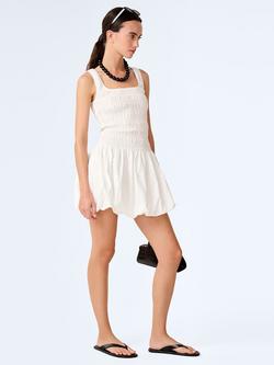 OMNES Fernanda Puffball Hem Mini Dress - view 2, White