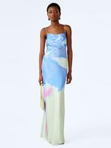 Saint Tropez Elmiko Stripe Maxi Dress, Chambray Blue/White