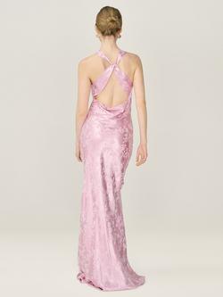 OMNES Jai Jacquard Maxi Dress - view 2, Dusty Pink
