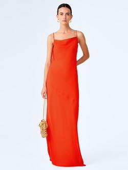 OMNES Koko Slip Maxi Dress, Tangerine, Tangerine