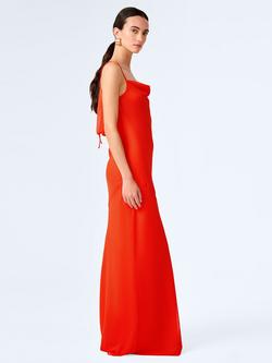OMNES Koko Slip Maxi Dress, Tangerine - view 2, Tangerine