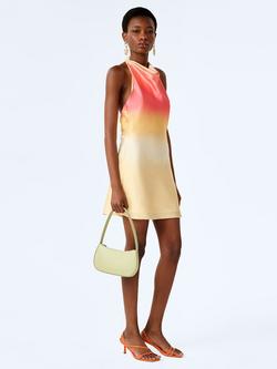 OMNES Luzia Satin Ombré Mini Dress, Multi - view 2, Multi